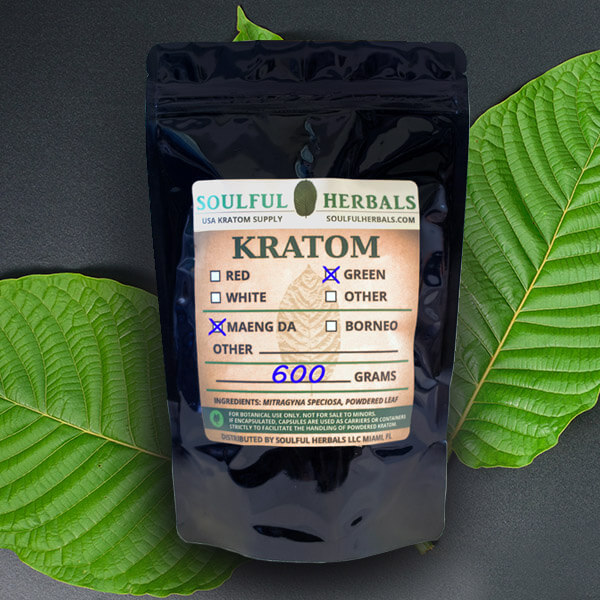 600g Kratom Powder Split into 4-Strains