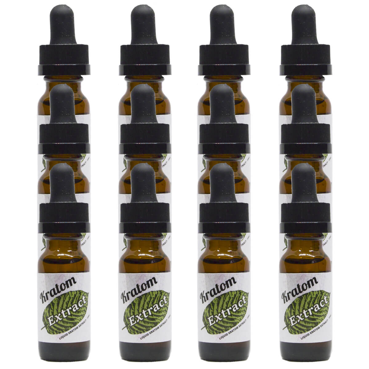 12 Bottles of Liquid Kratom Extract - 15ml - Soulful Herbals