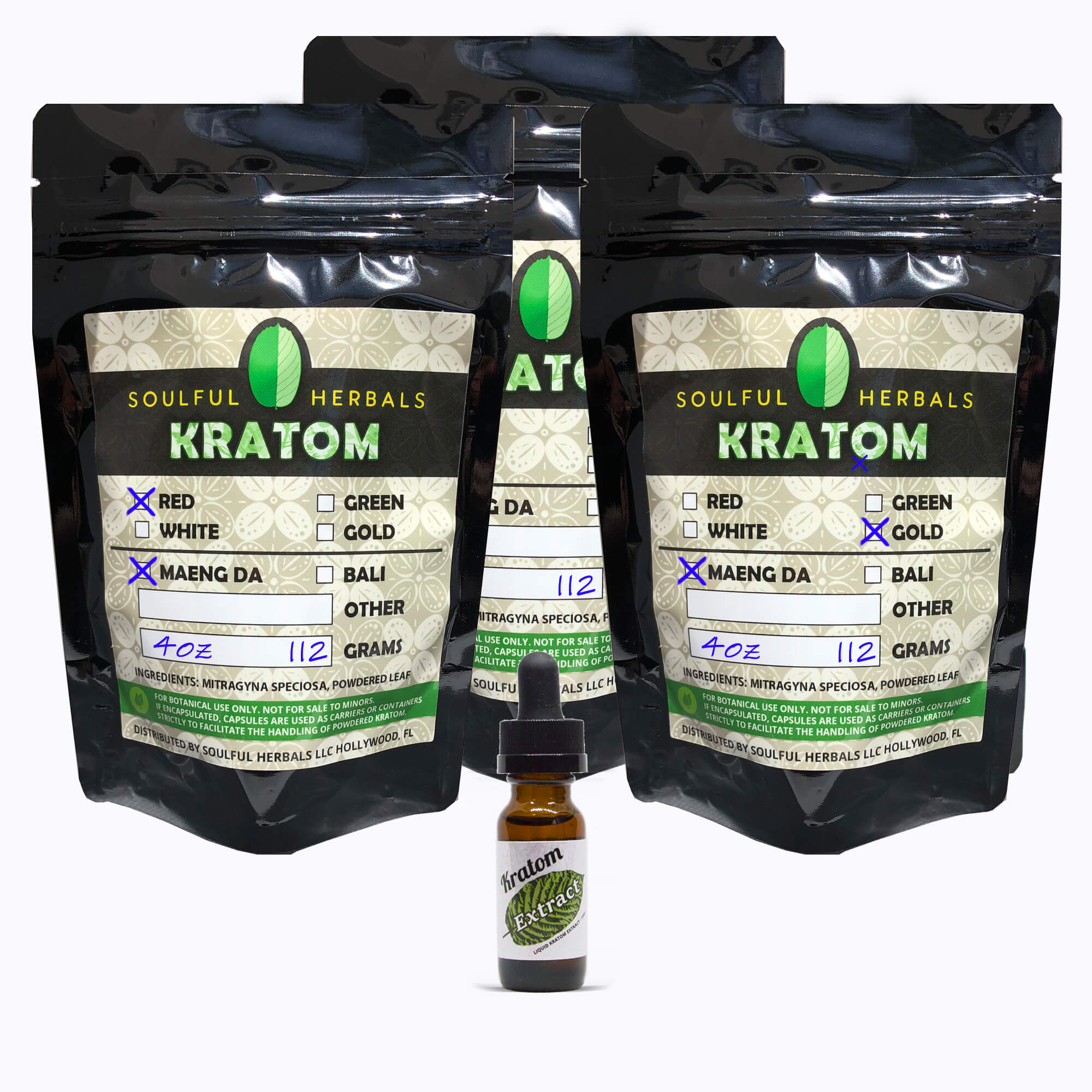 12oz Kratom Powder and Extract Bundle