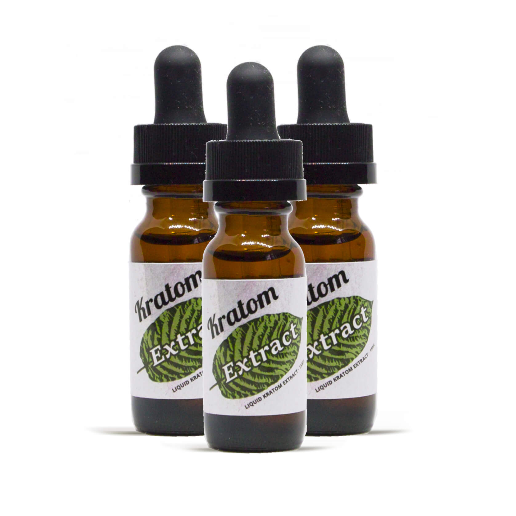 3 Bottles of Liquid Kratom Extract - 15ml
