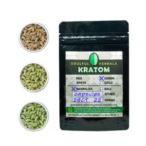 Kratom Capsules - 28 Capsules - Over 14 Grams of Kratom Powder